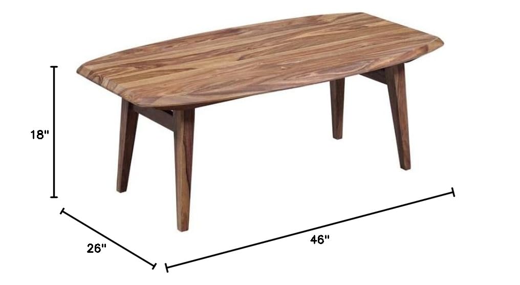 Solid Sheesham Wood Coffee Table Y6737