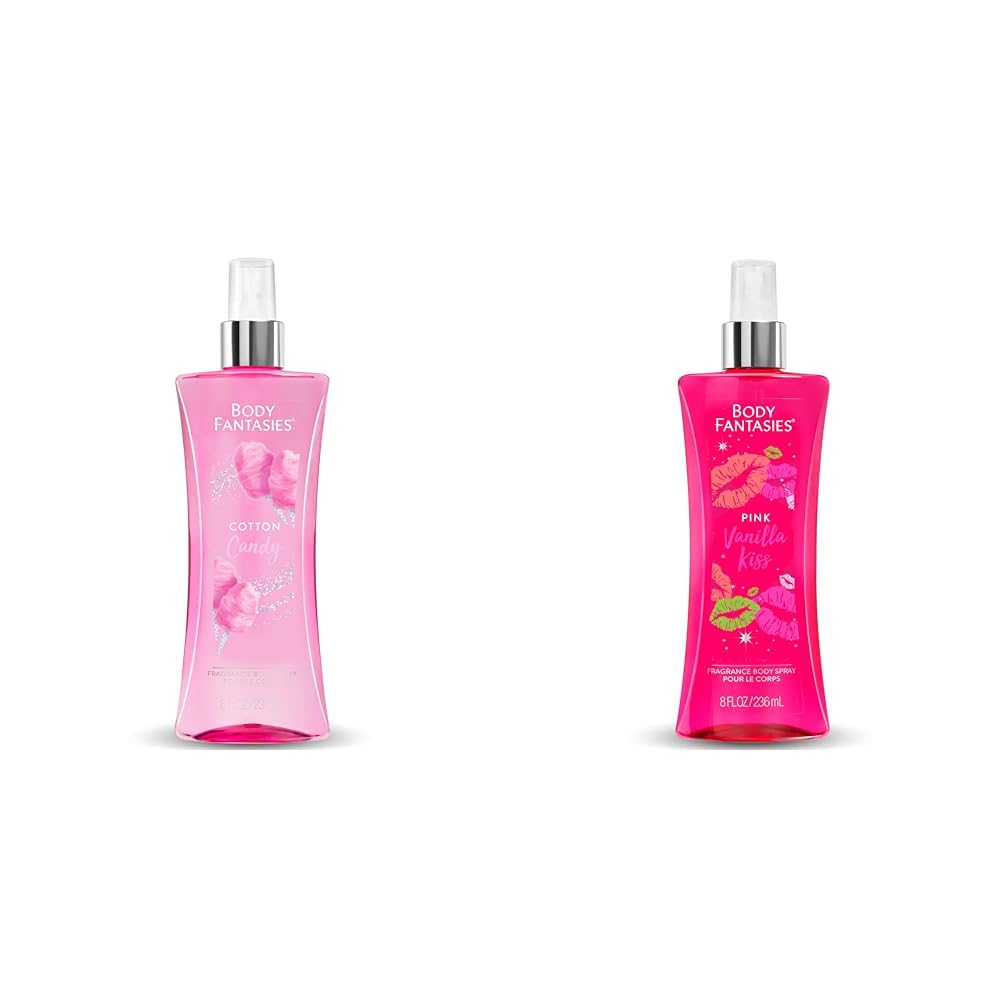 Cotton Candy Pink Vanilla Body Spray 8 Fluid Ounce 2-Pack G530