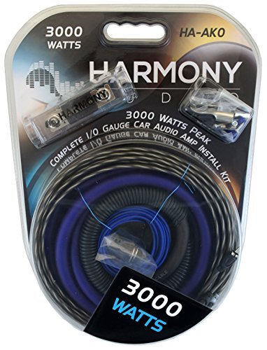 0 Gauge Amp Kit 3000 Watt Amplifier Wiring Kit F621152