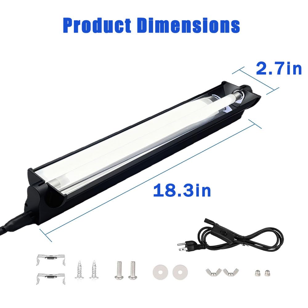 15W 10.0 UVB Reptile Light Fixture 18 Inch T86368