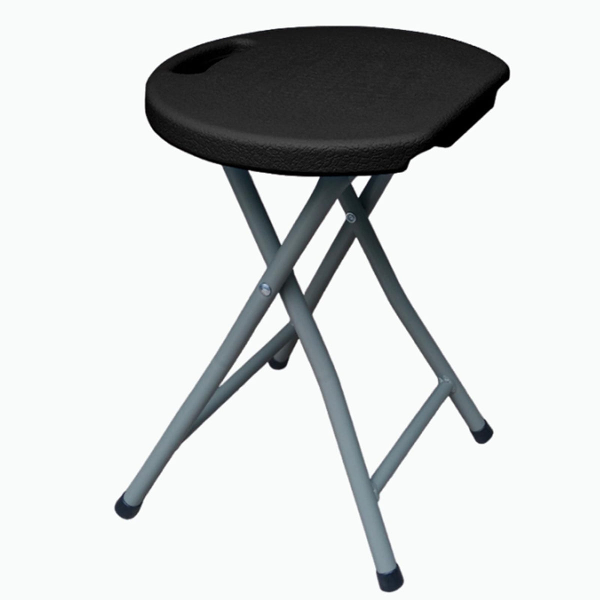 Black 18 Inch Folding Stool with Handle B100