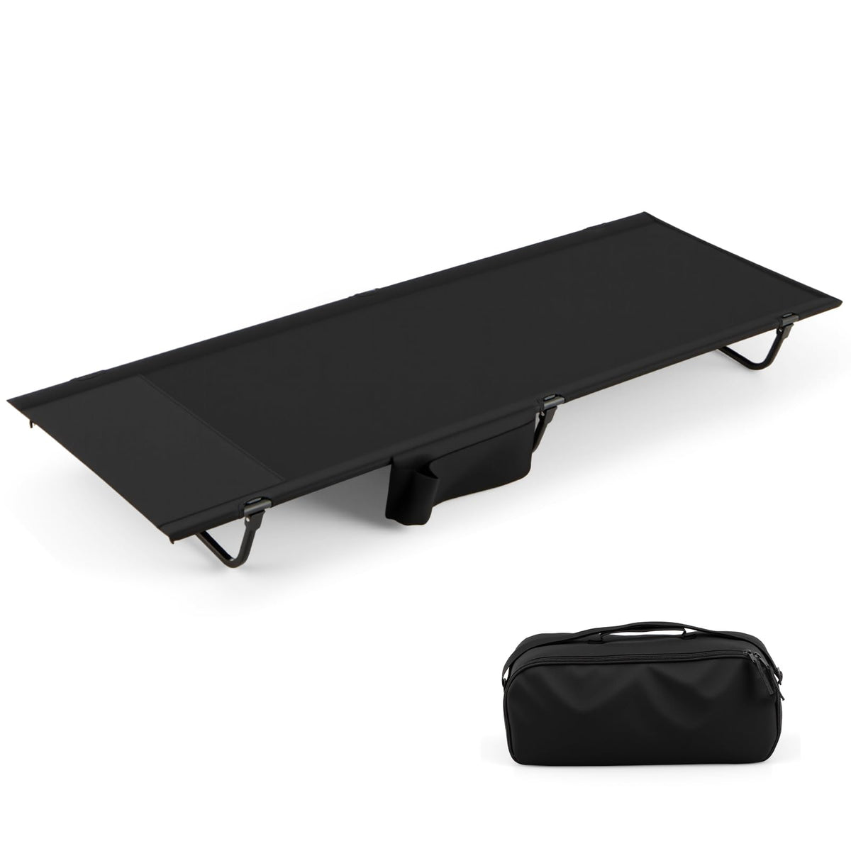 Folding Camping Cot with Carrying Bag & Side Pocket I197