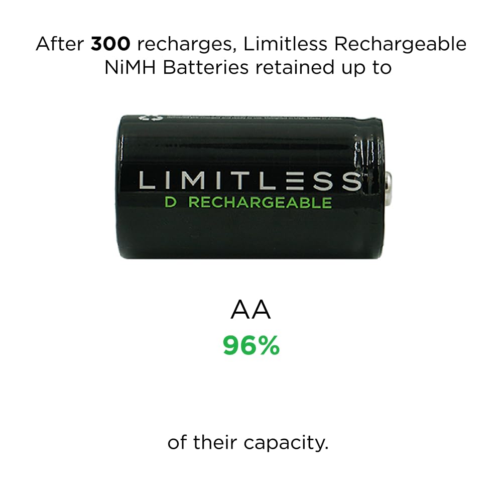 Rechargeable D Batteries 4-Pack E2059