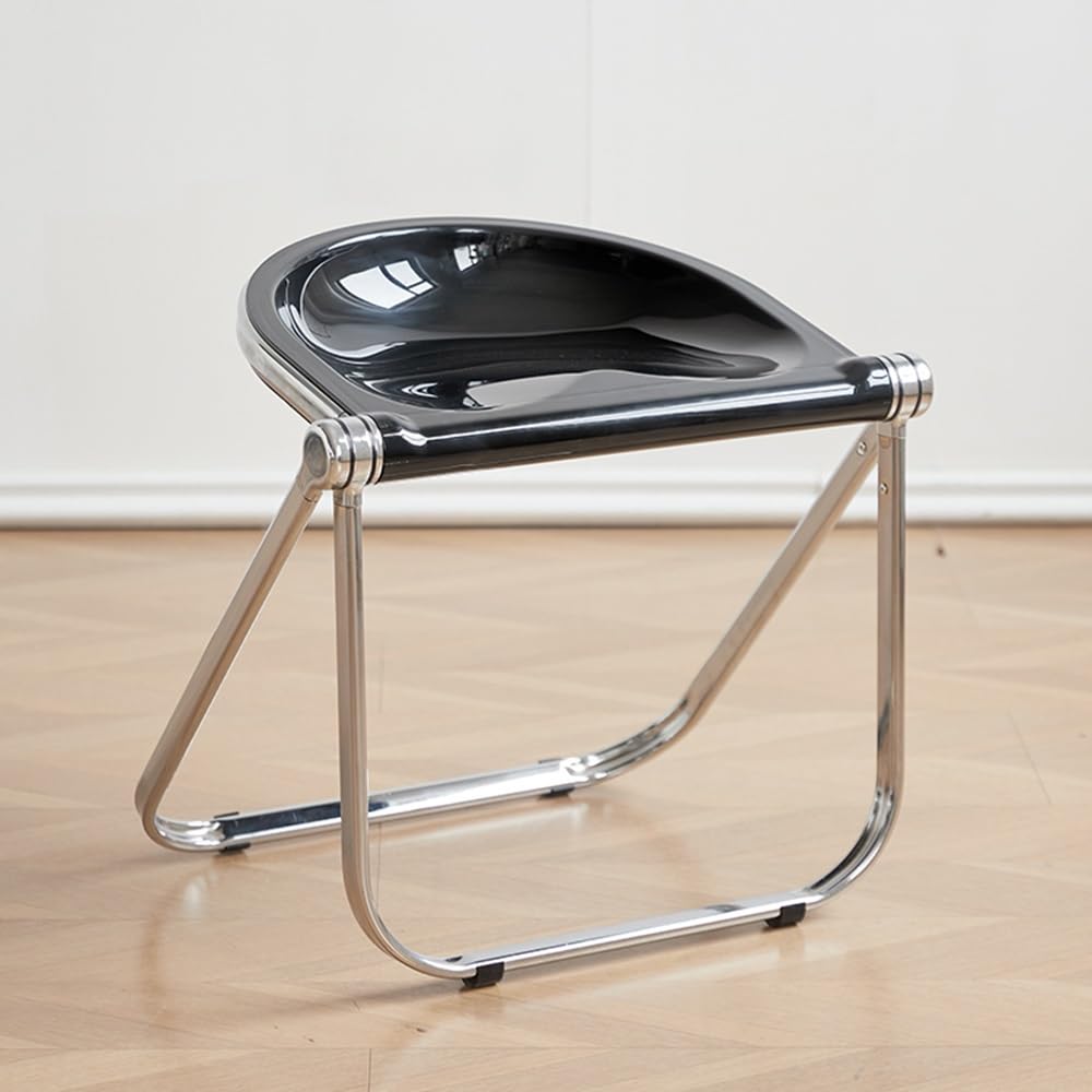Transparent 18-Inch Backless Folding Stool M110