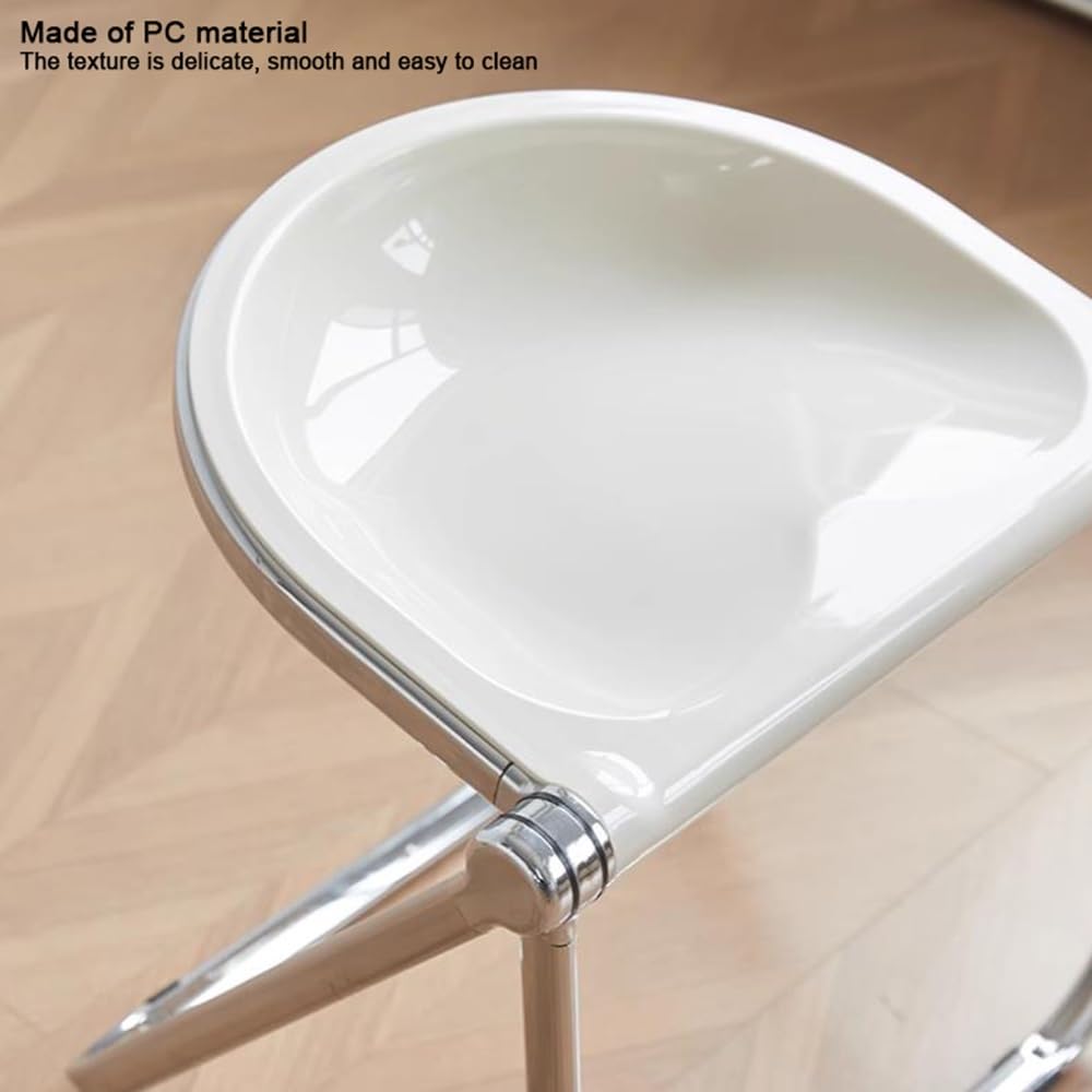 Transparent 18-Inch Backless Folding Stool M110