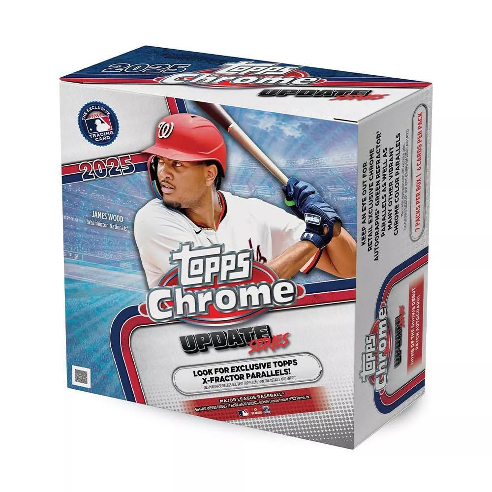 2025 MLB Chrome Baseball Trading Card Mega Box H754790