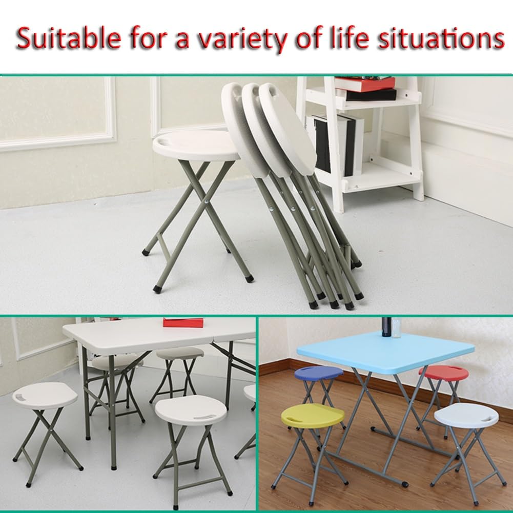 Black 18 Inch Folding Stool with Handle B100
