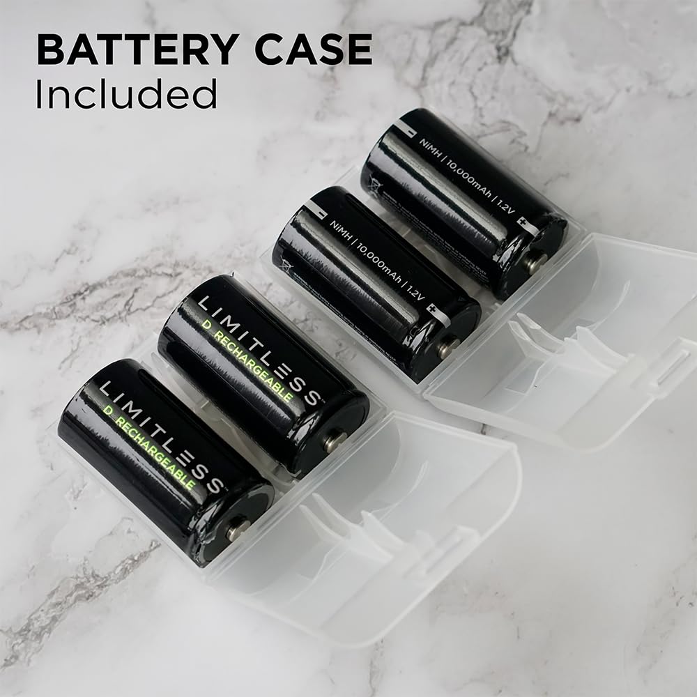 Rechargeable D Batteries 4-Pack E2059