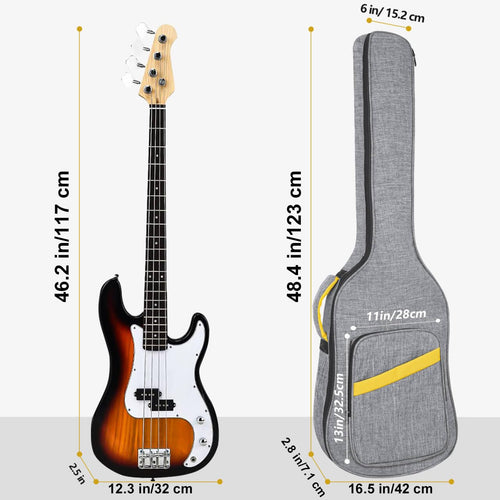 0.4 Inch Waterproof Bass Guitar Case K75767
