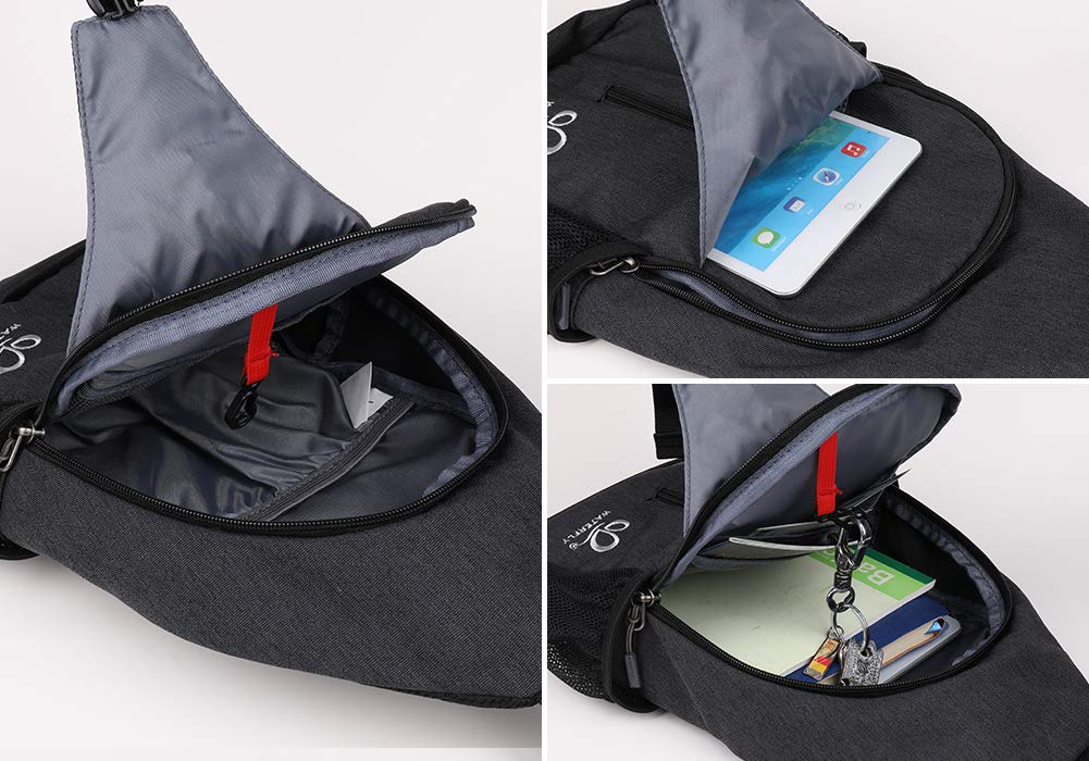 Black Crossbody Sling Bag W331