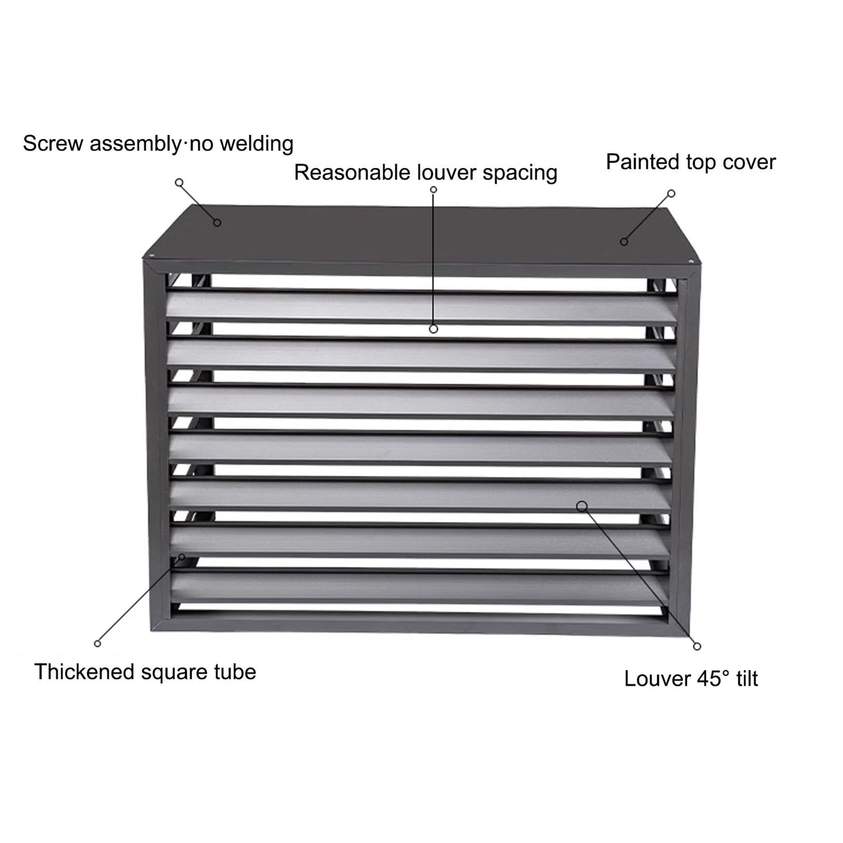 Aluminum Mini-Split Condenser Cover P871