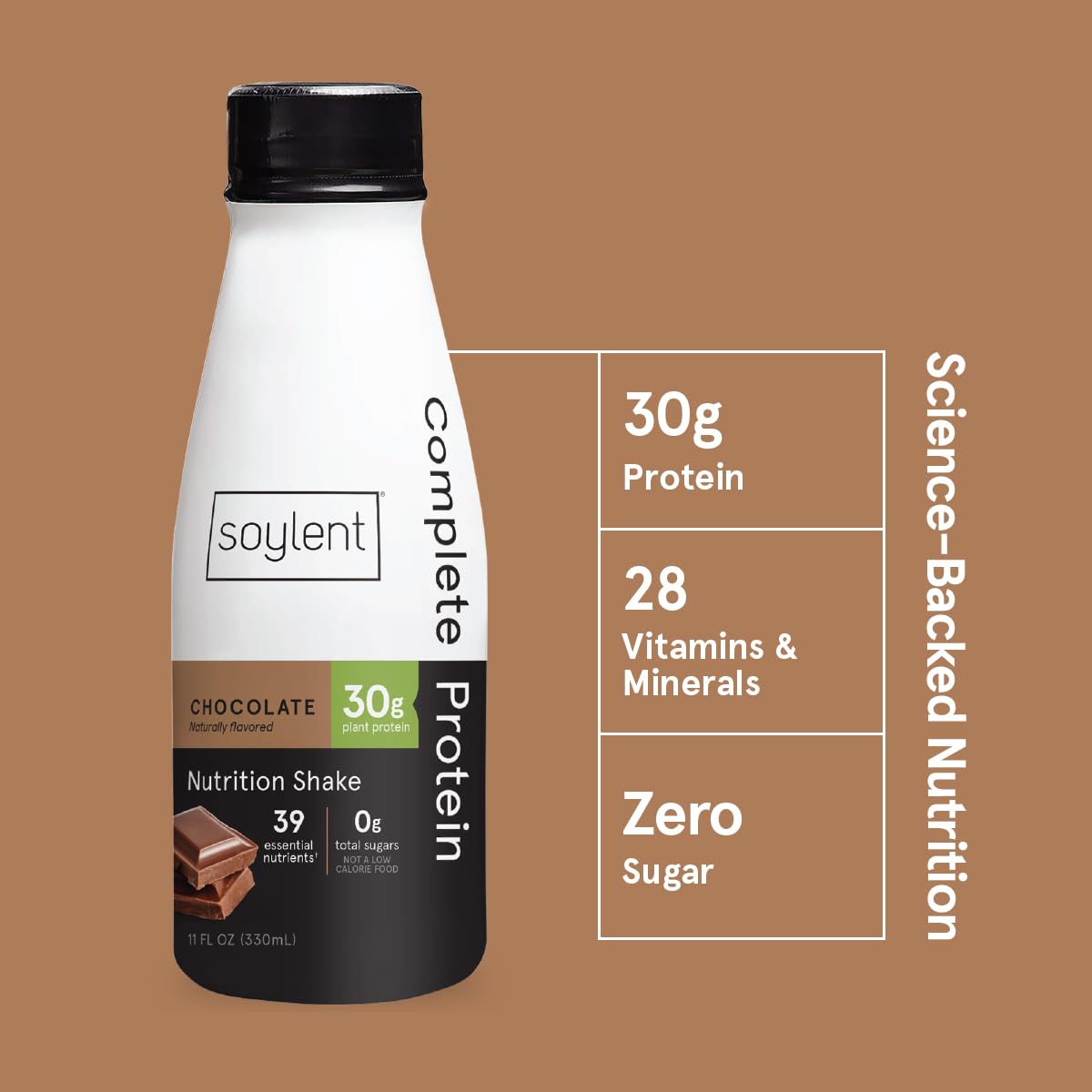 Chocolate Vegan Protein Shake 11oz 12 Pack C742