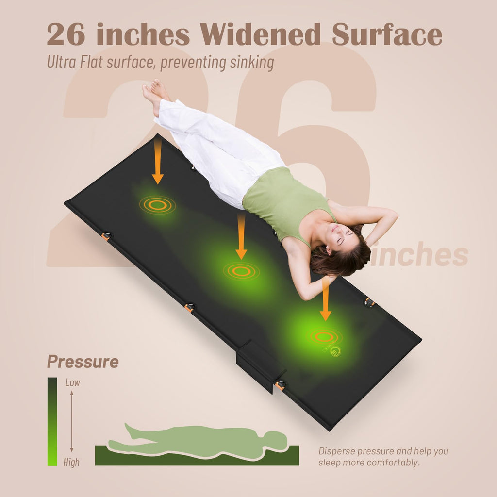 Foldable Camping Cot with Storage Bag E65504