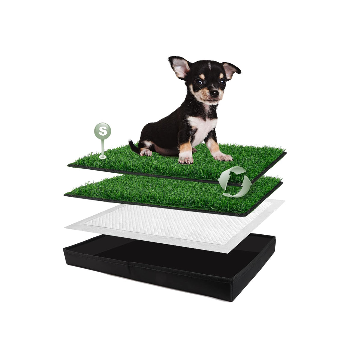 Dog Grass Pad with Dog Litter Box N58792