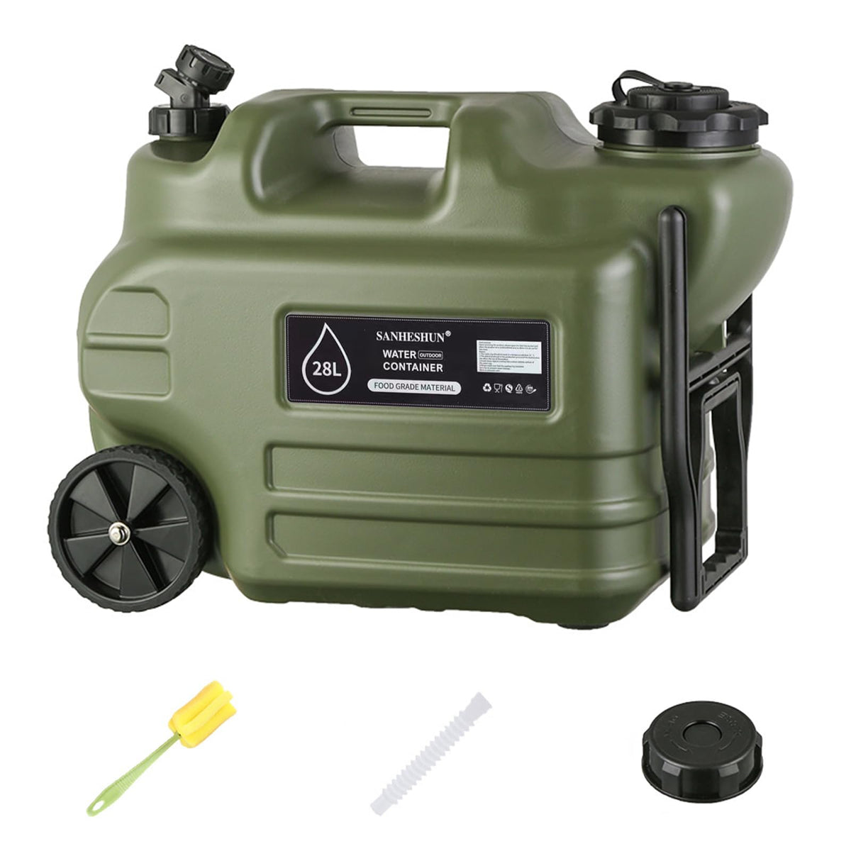 7.4 Gallon Water Jug with Wheels & Handle A36433