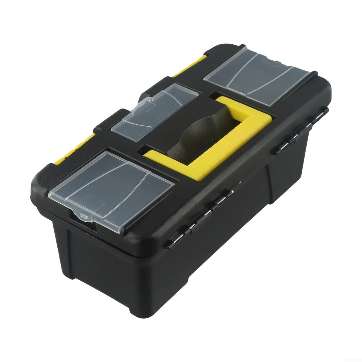 10-Inch Plastic Tool Box with Reinforced Handle and Secure Latches S405