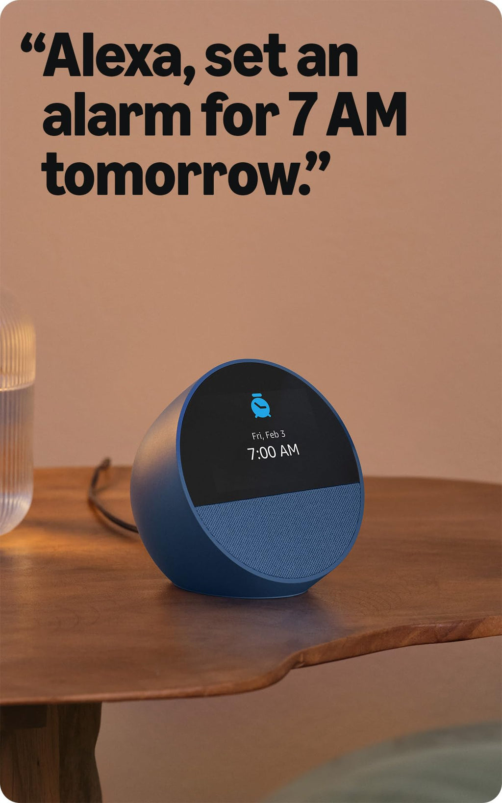 Smart Alarm Clock Black L85470