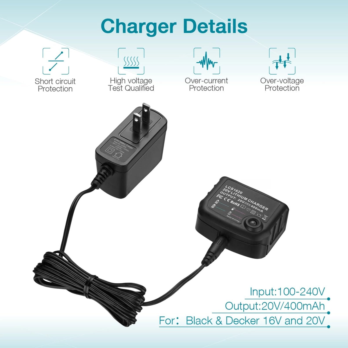 20V Lithium Battery and Charger J832451