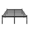 Queen Size Black Metal Bed Frame with Storage D8663