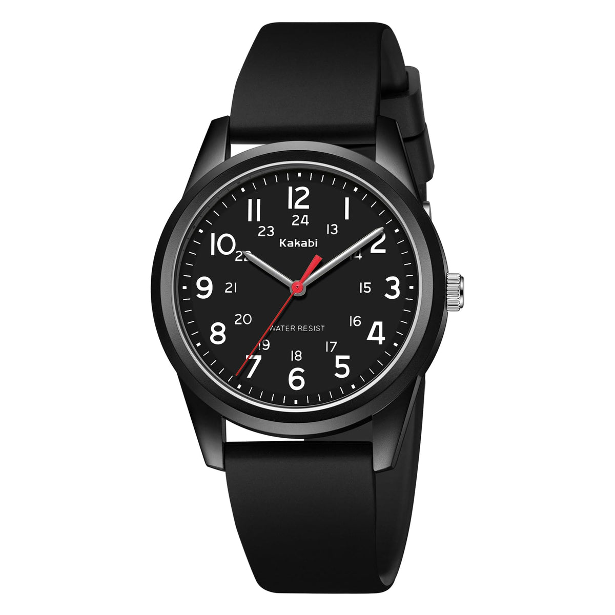 Mens Womens Quartz Silicone Strap Military Wristwatch O4593
