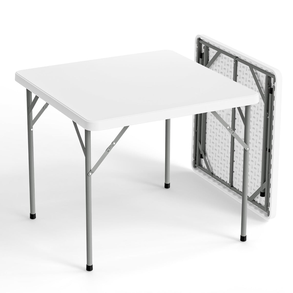 White 34 inch Folding Card Table V814