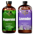 Peppermint and Lavender Essential Oil 4 Fl Oz and 16 Fl Oz I671612