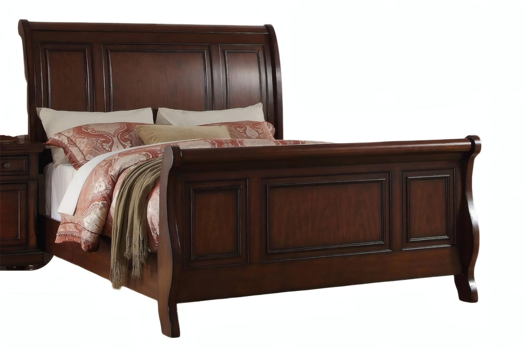 California King Bed Frame Antique Cherry V84503