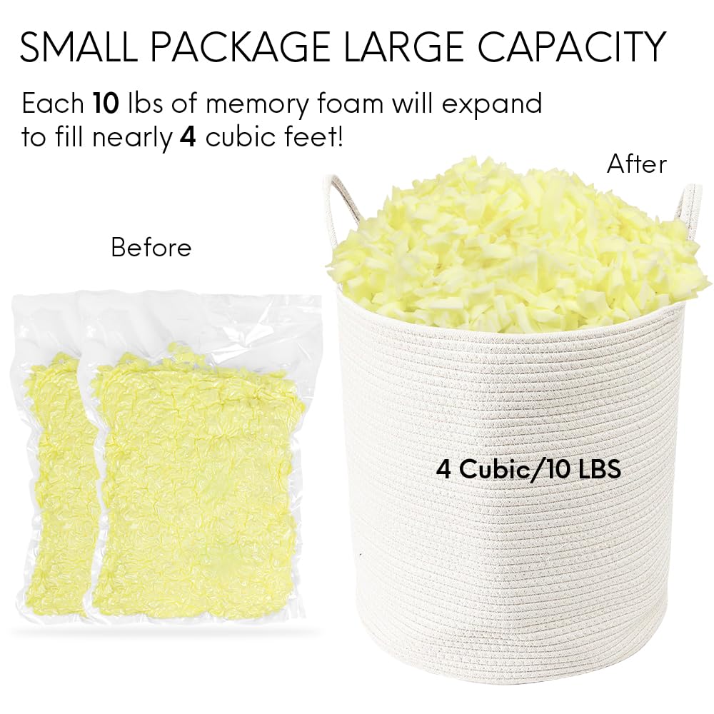 5LBS Shredded Memory Foam Bean Bag Filler I63157