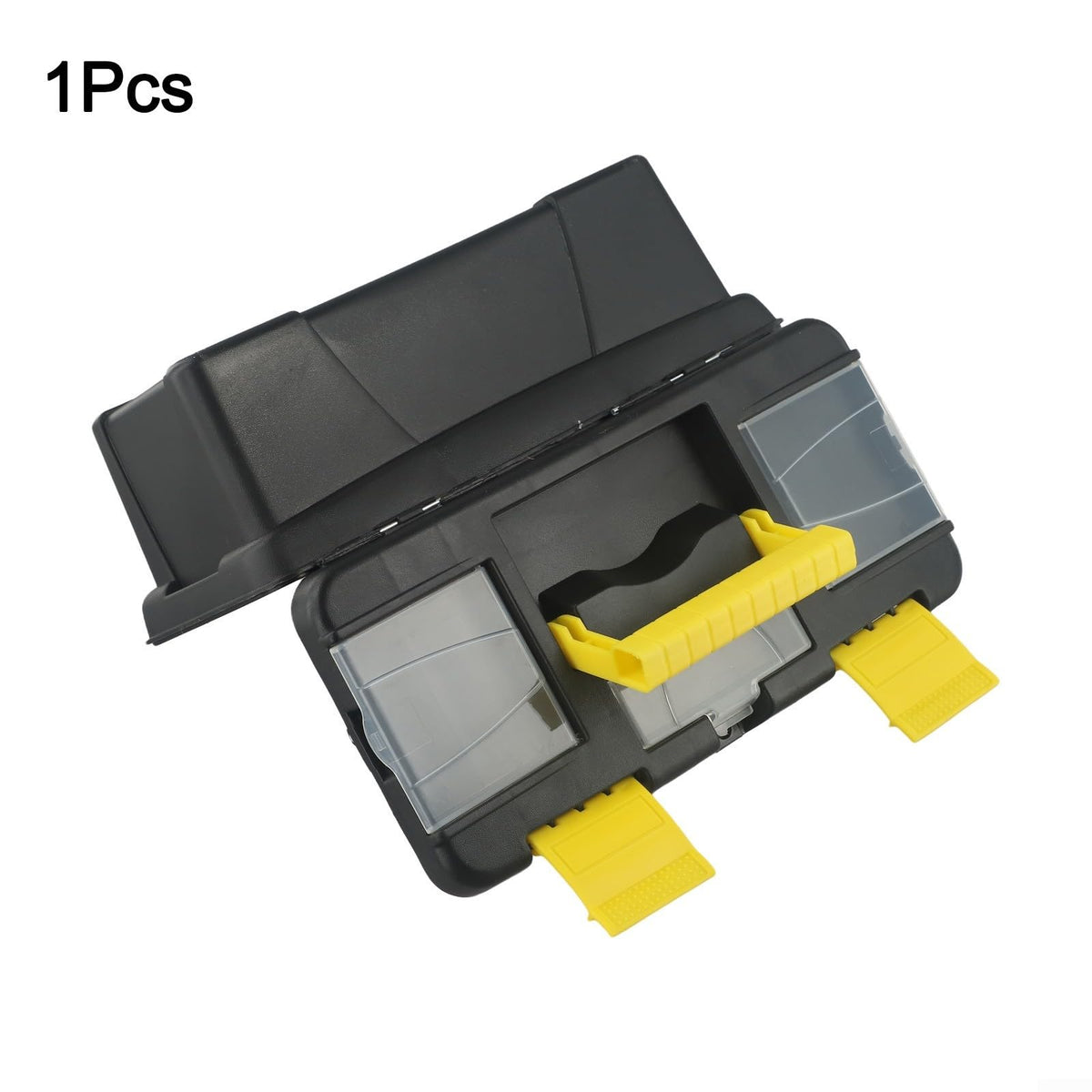 10-Inch Plastic Tool Box with Reinforced Handle and Secure Latches S405