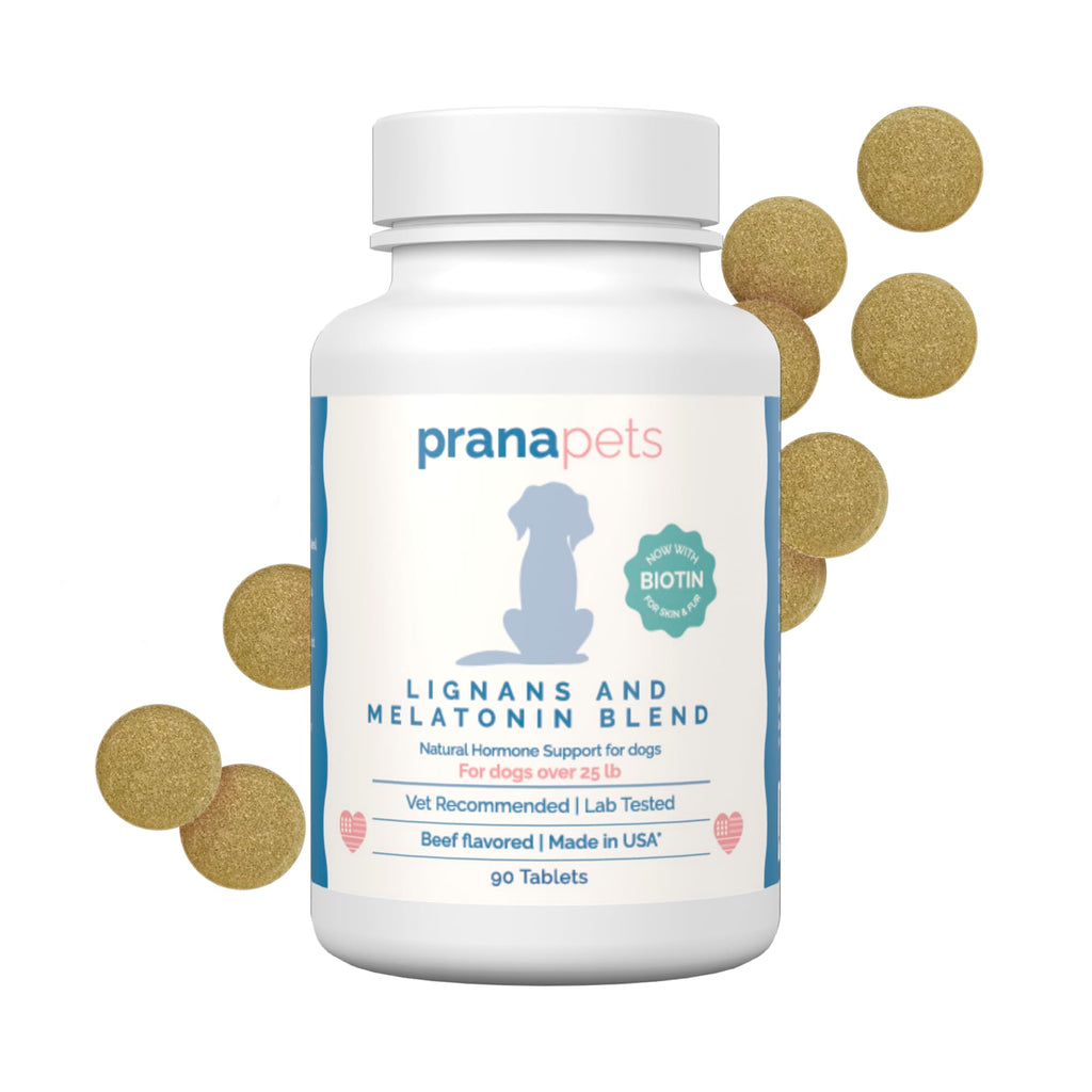 Lignans & Melatonin with Biotin Blend for Dogs Over 25 lb X154