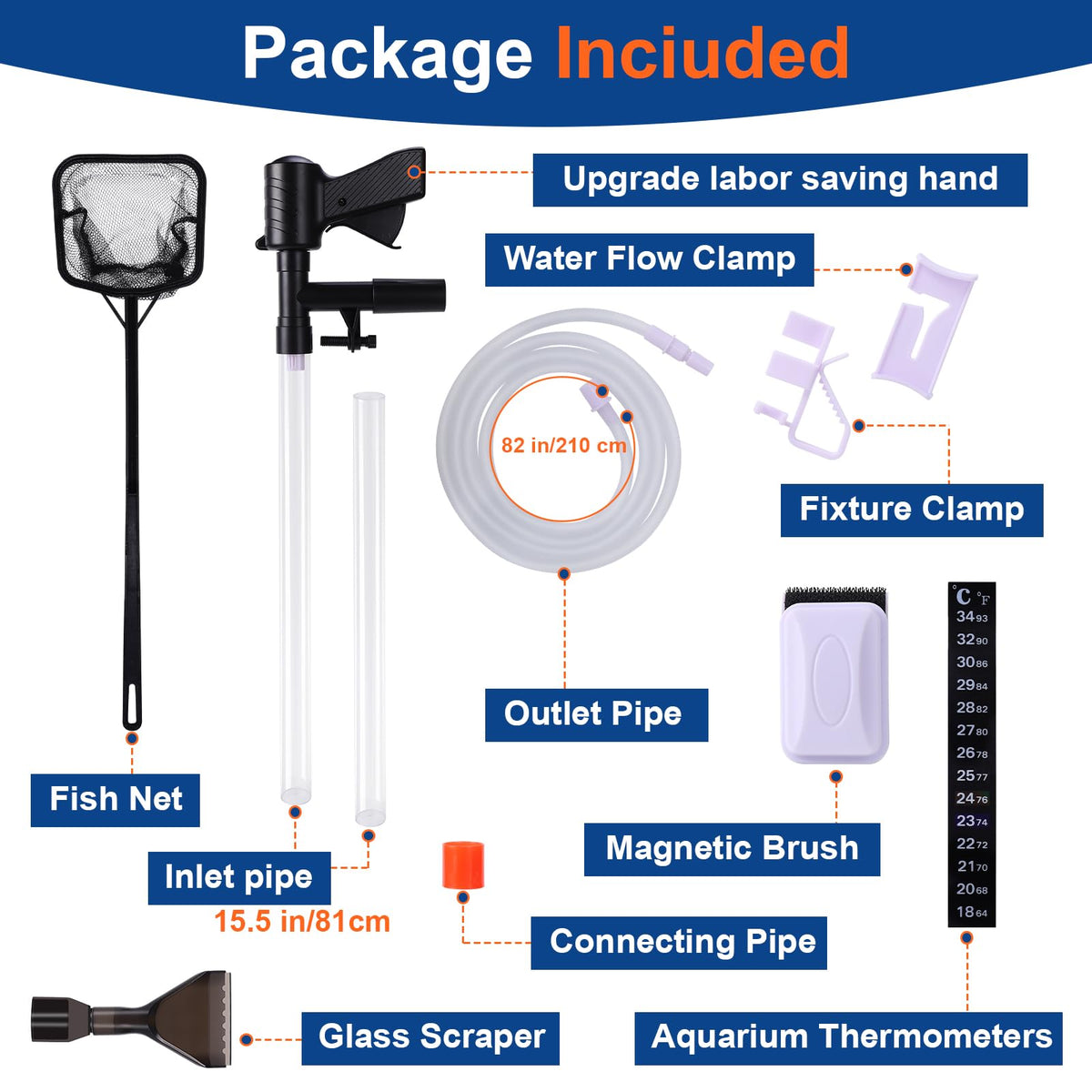 Aquarium Gravel Vacuum Cleaner Kit A50444