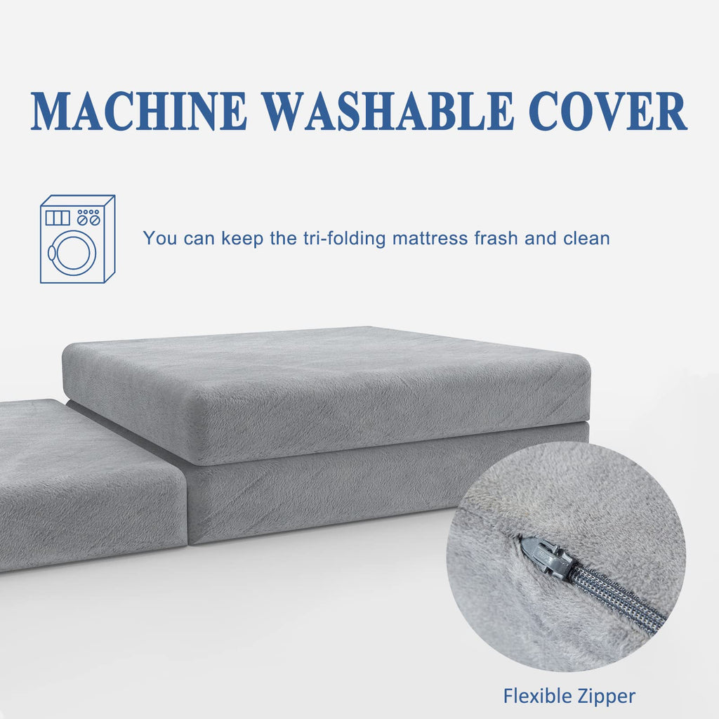 3.95" Full Memory Foam Folding Topper with Storage Bag F5529