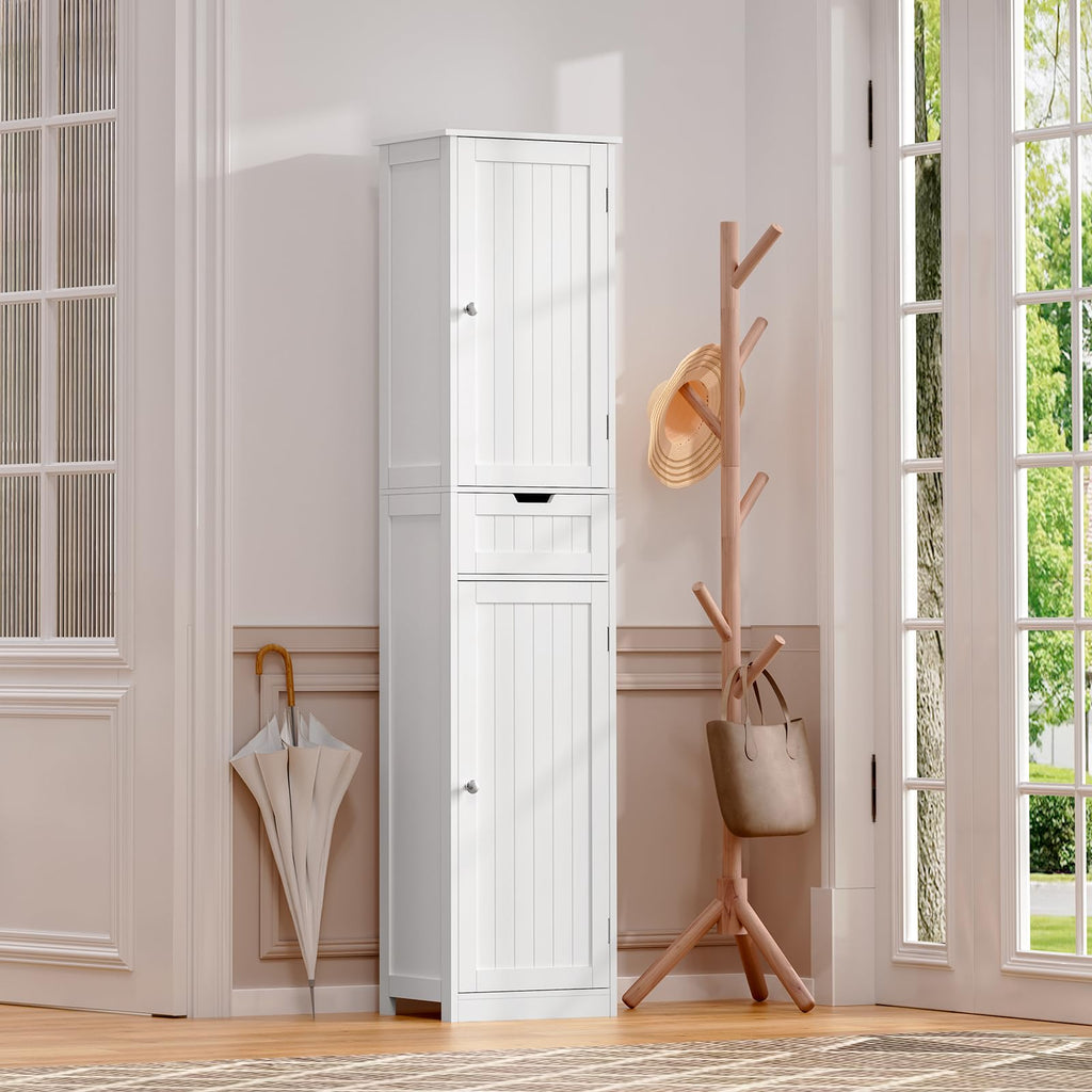 66.9" Tall Bathroom Storage Cabinet with 2 Doors & 1 Drawer W2009