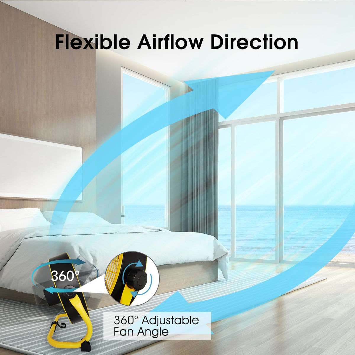 12 Inch High Velocity Metal Floor Fan F590195