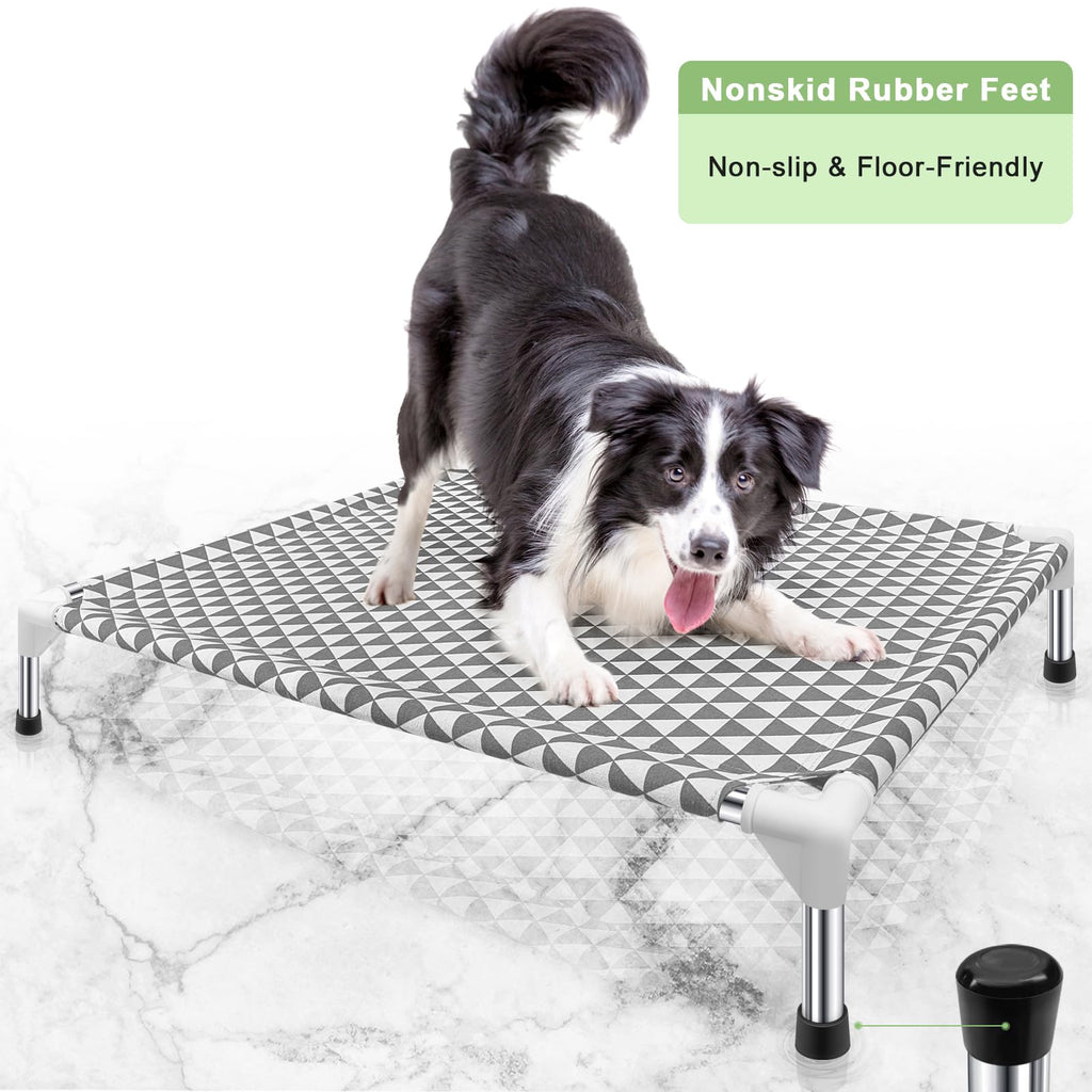 Medium Cotton Elevated Outdoor Dog Bed Y107497