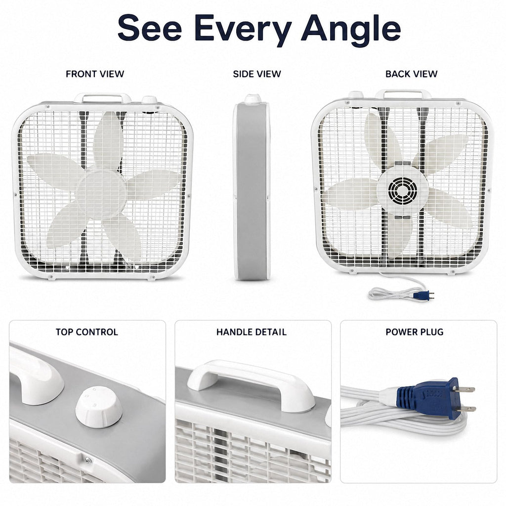 20 Inch 3-Speed Box Fan N3731