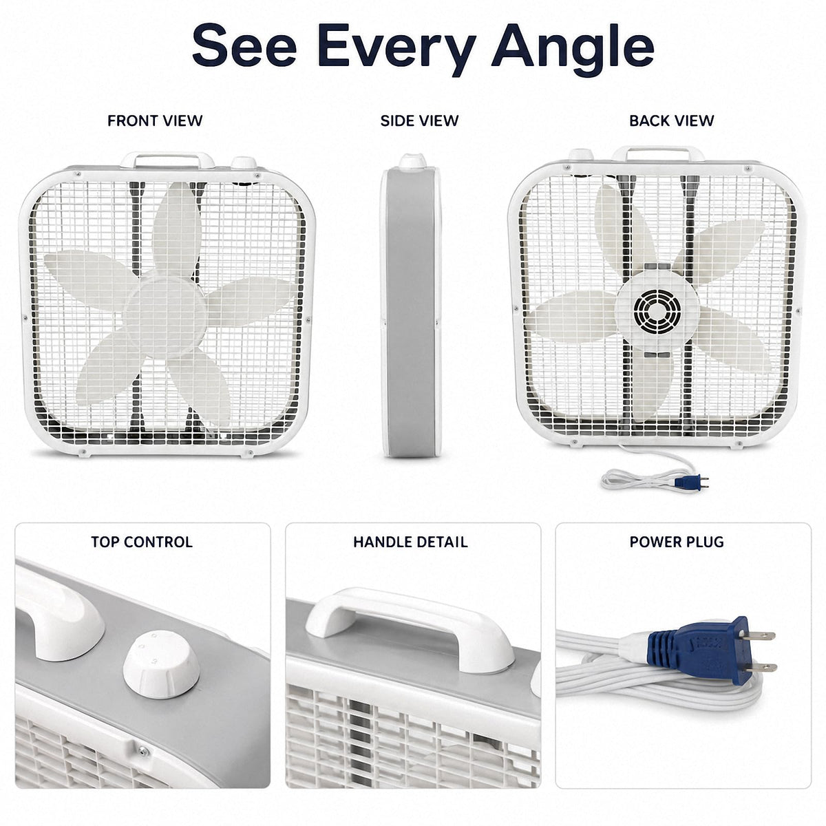 20 Inch 3-Speed Box Fan N3731