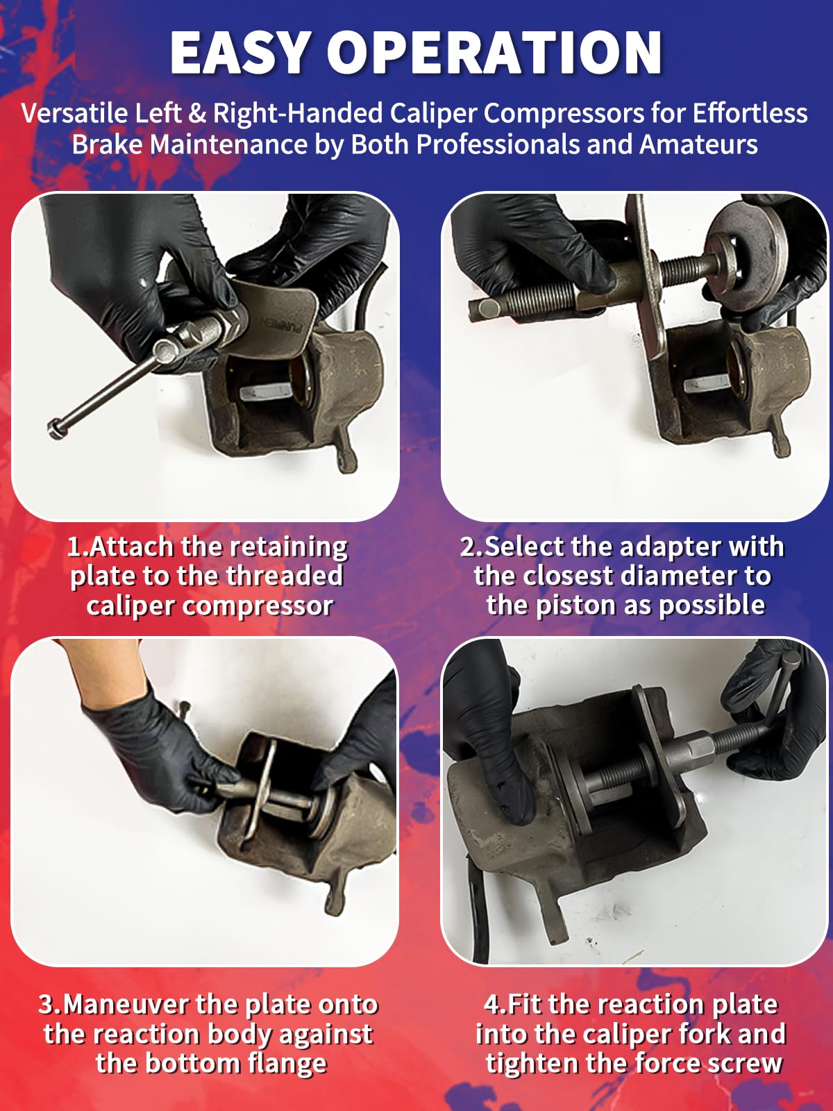 Heavy Duty Disc Brake Caliper Compression Tool Q49571