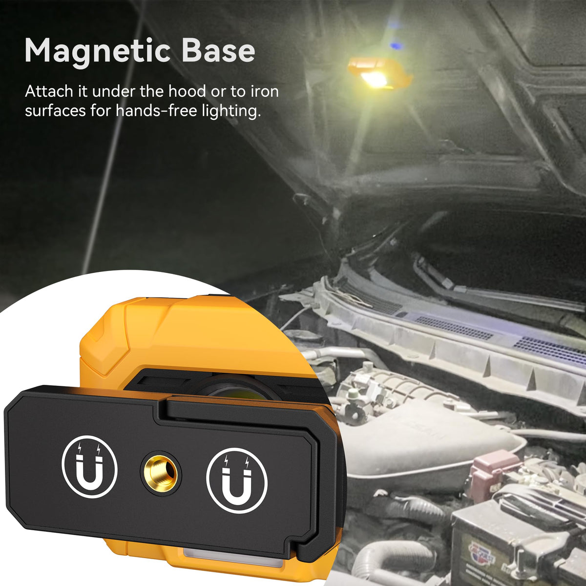 2 Pack 1500LM Rechargeable Magnetic Work Lights Y3659