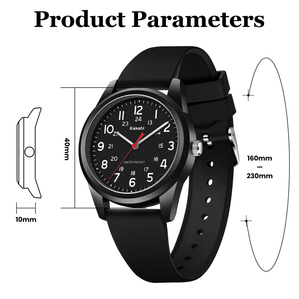 Mens Womens Quartz Silicone Strap Military Wristwatch O4593