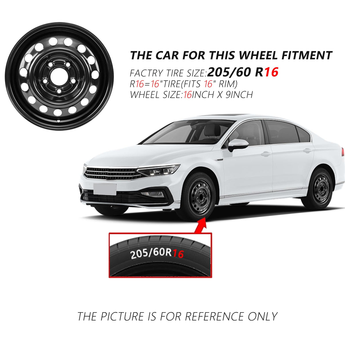 16x6.5" Wheel Rim Y12526