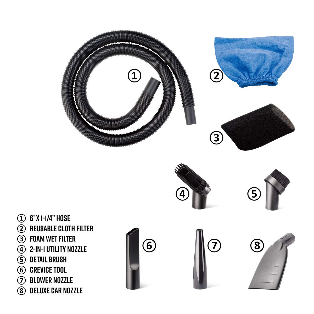 2.5 Gallon Wet/Dry Utility Shop Vacuum I496562