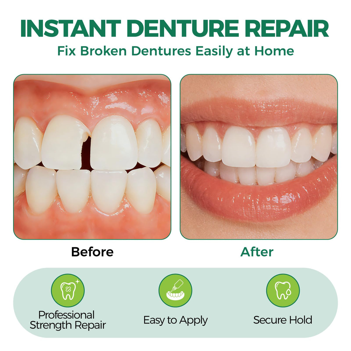 Denture Repair Adhesive Kit 10ML L34316