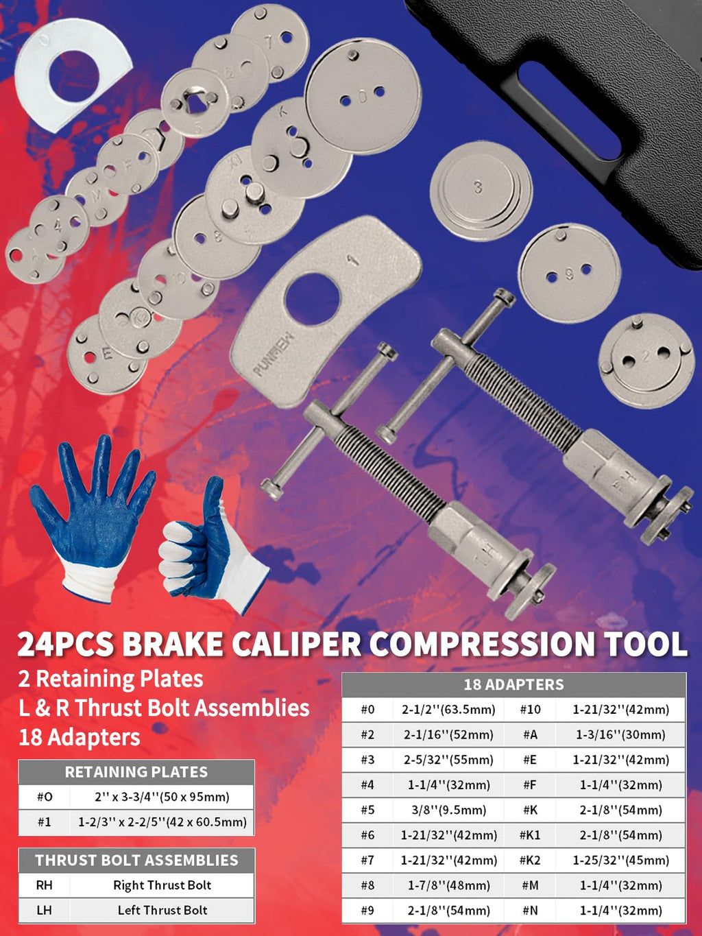 Heavy Duty Disc Brake Caliper Compression Tool Q49571
