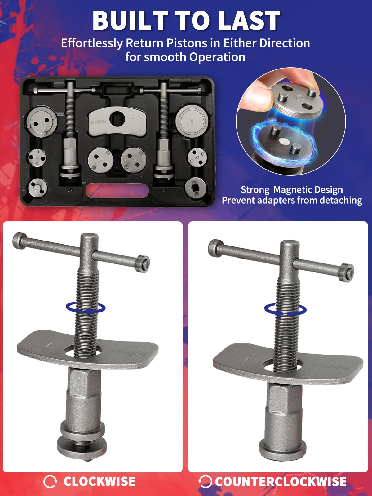 Heavy Duty Disc Brake Caliper Compression Tool Q49571