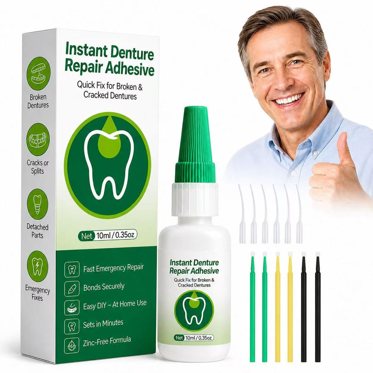 Denture Repair Adhesive Kit 10ML L34316