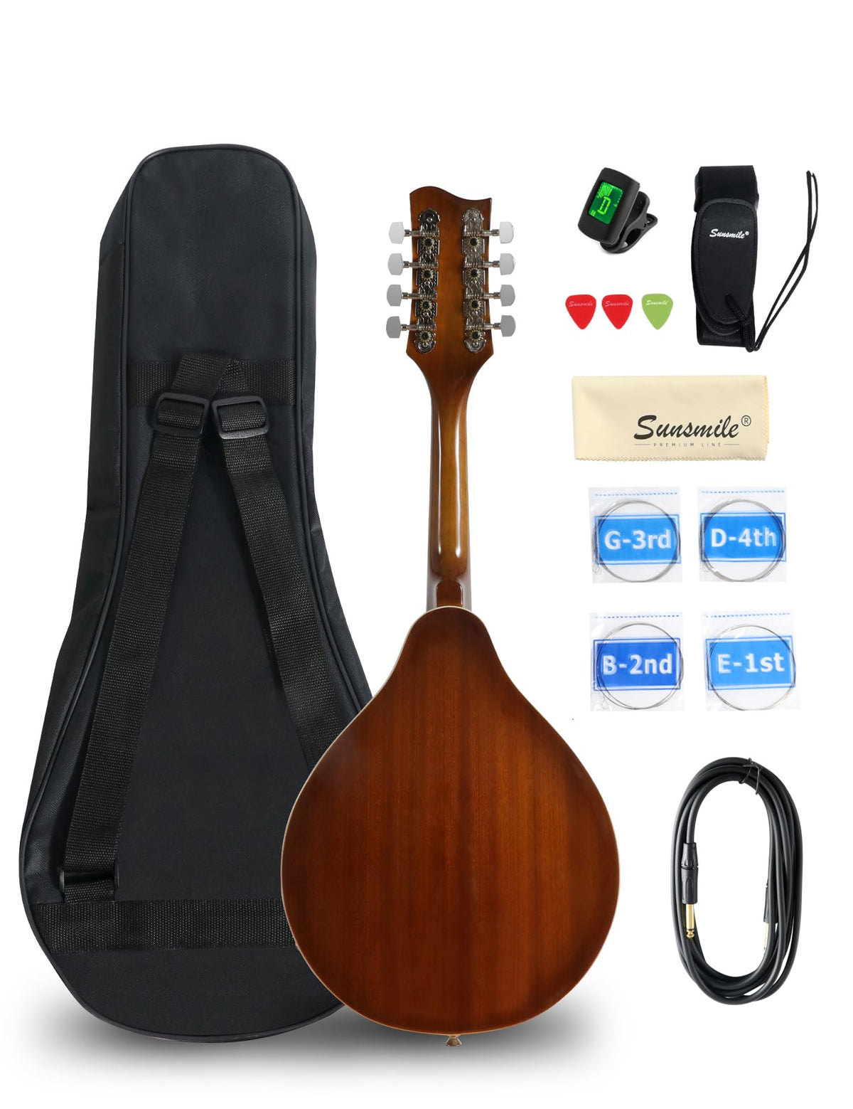 8 String Acoustic-Electric Mandolin Instrument with Pickup U472