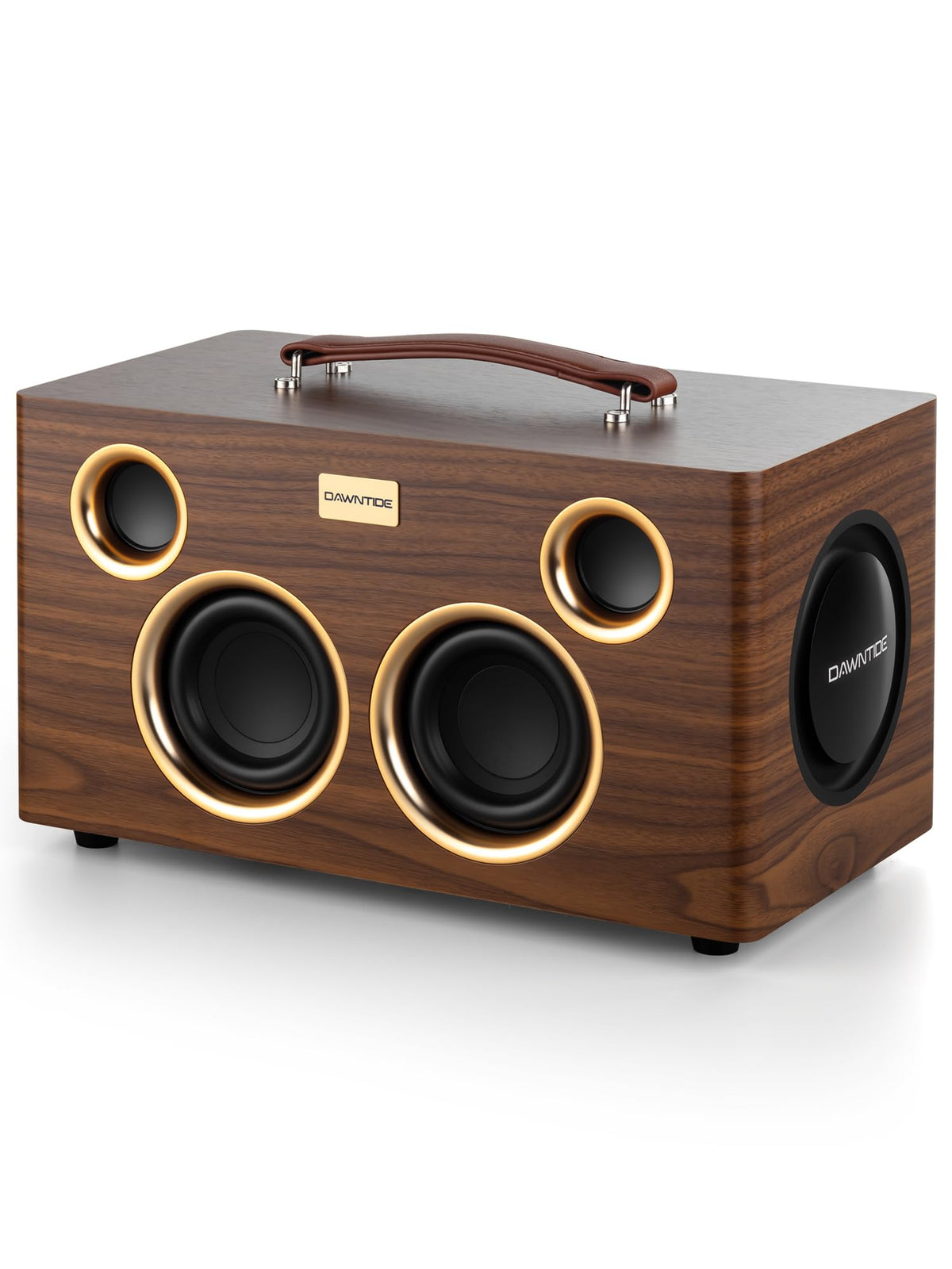 Portable Bluetooth Speaker 240W Peak Power Wooden Audio System R259577