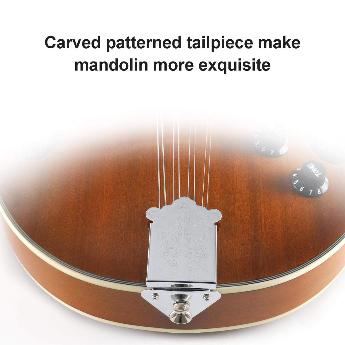 8 String Acoustic-Electric Mandolin Instrument with Pickup U472
