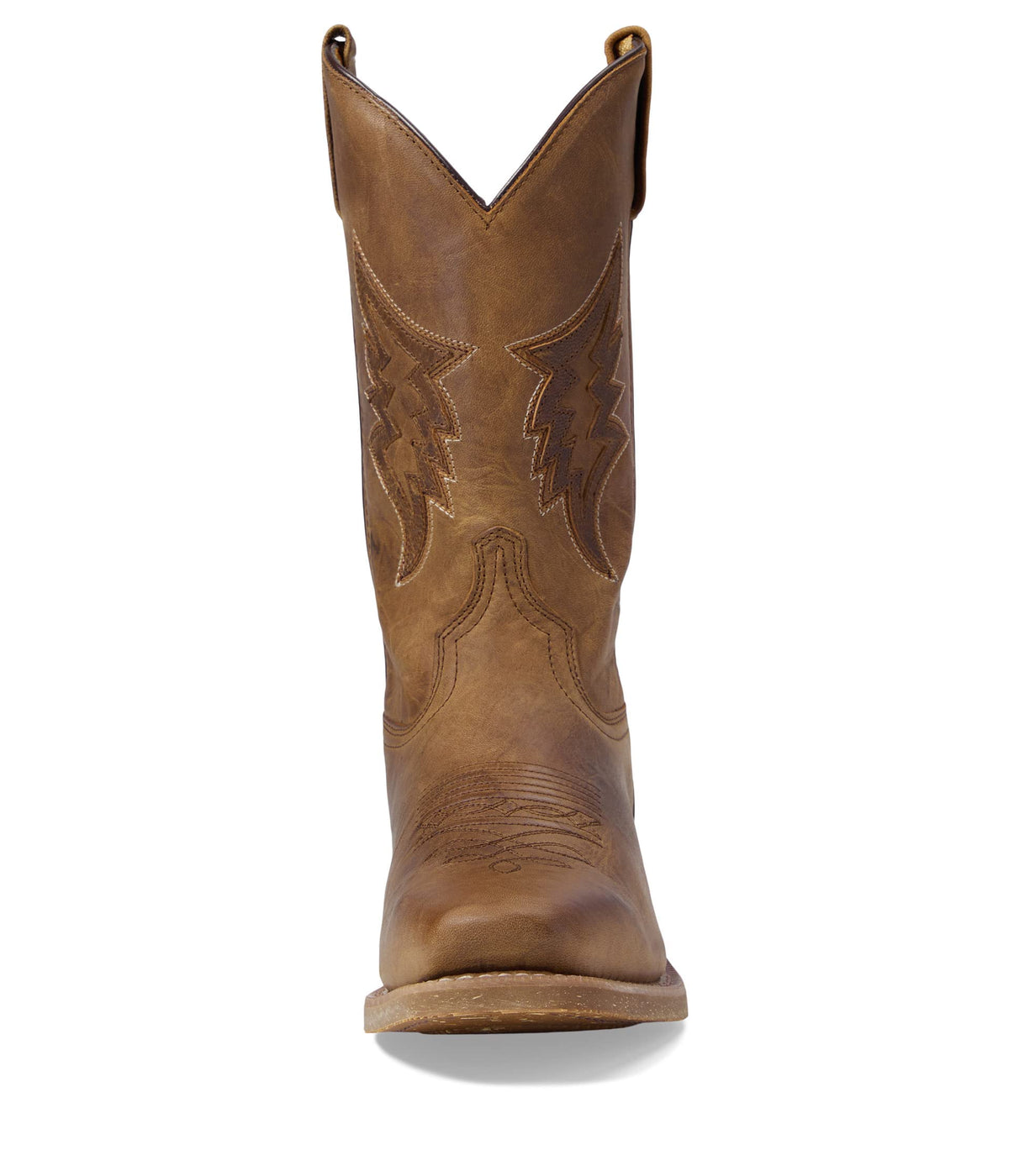 Brown Mid Calf Pull On Boots E958